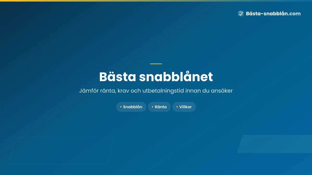Bästa snabblånet